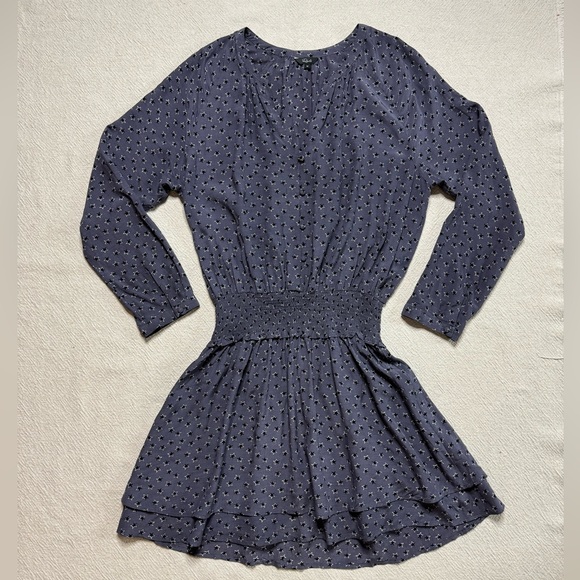 Rails‎ Jasmine Midnight Stars Grey Print Mini Dress M - Picture 2 of 9